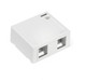Surface-Mount QuickPort Box, 2 Ports - 41089-2WP Surface-Mount QuickPort Box, 2 Ports - 41089-2WP